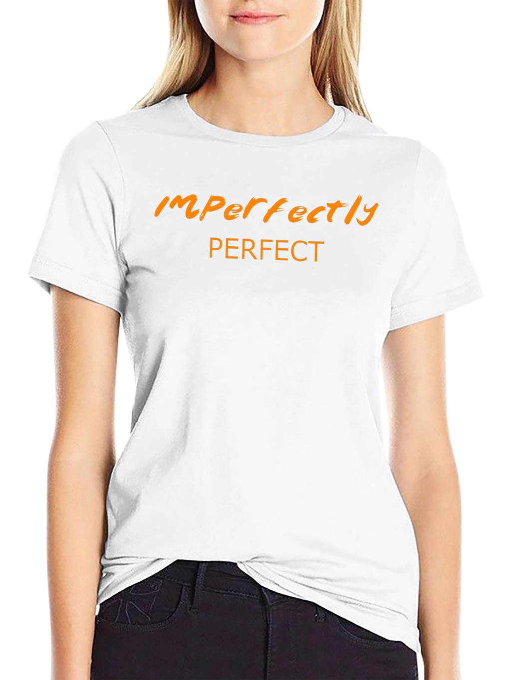 Imperfectly Perfect Black Graphic Tee