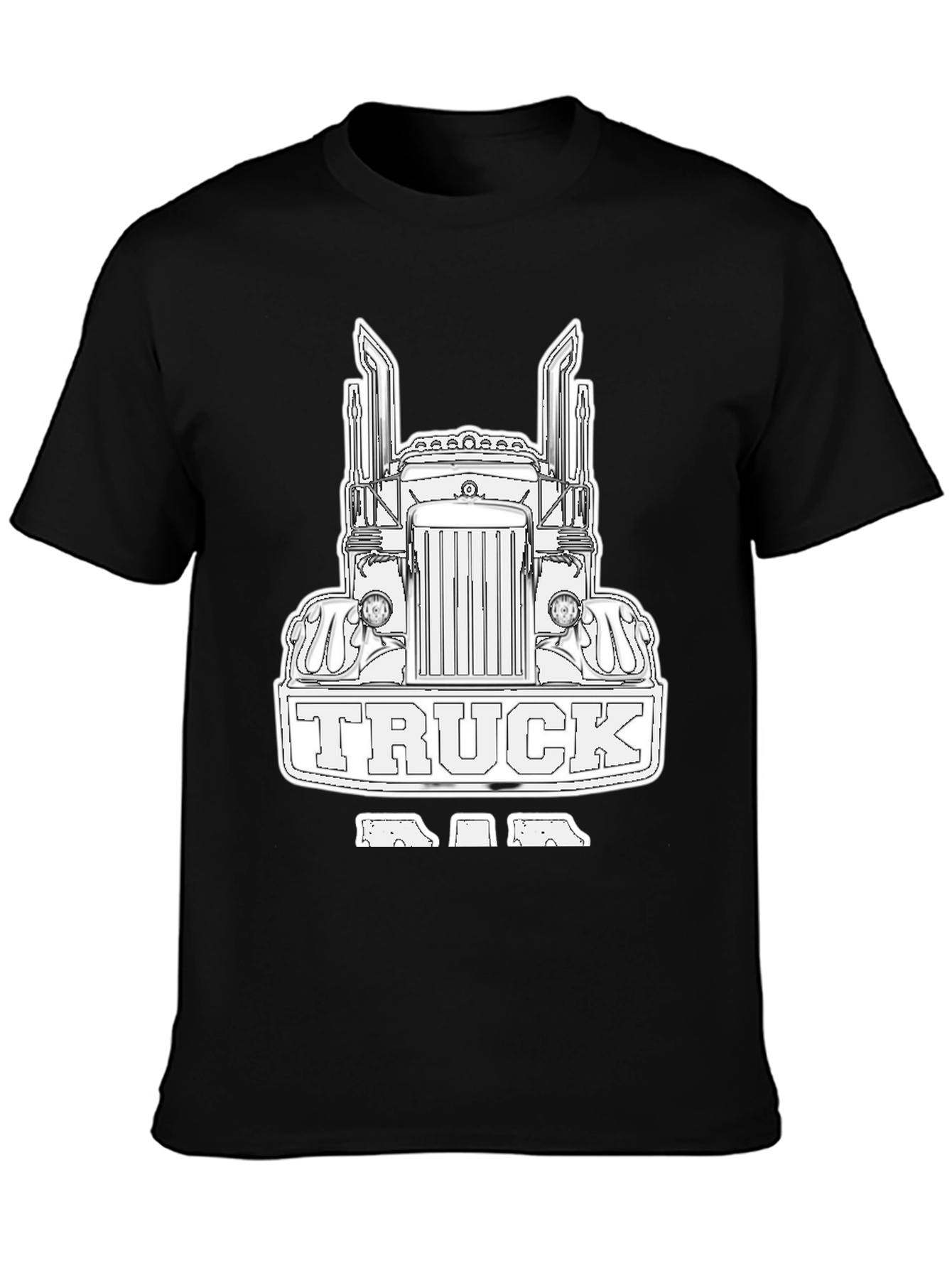 Truck Dad Black T-Shirt