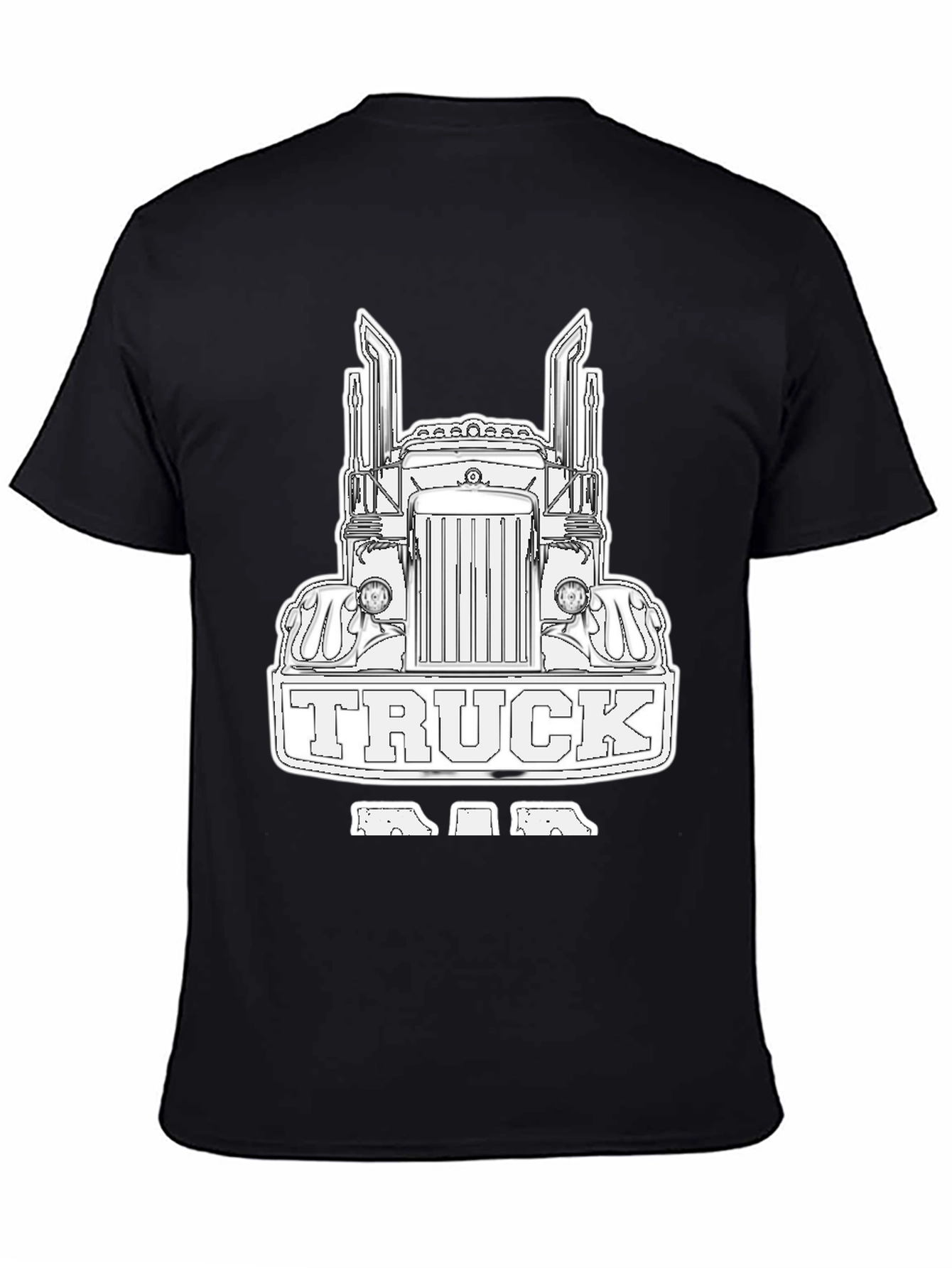 Truck Dad Black T-Shirt