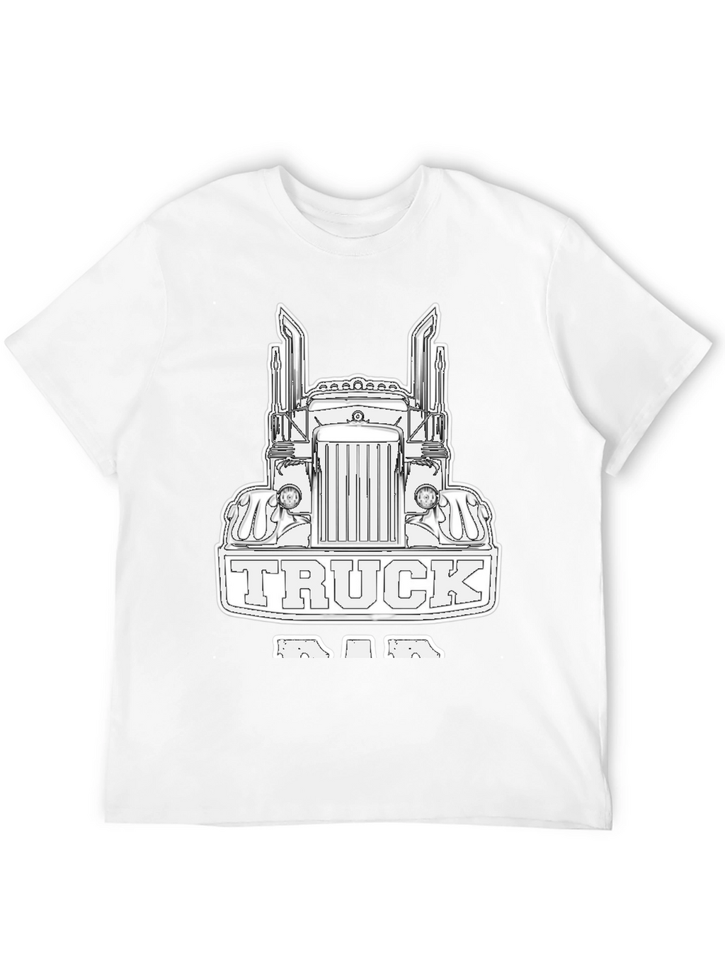 Truck Dad Black T-Shirt