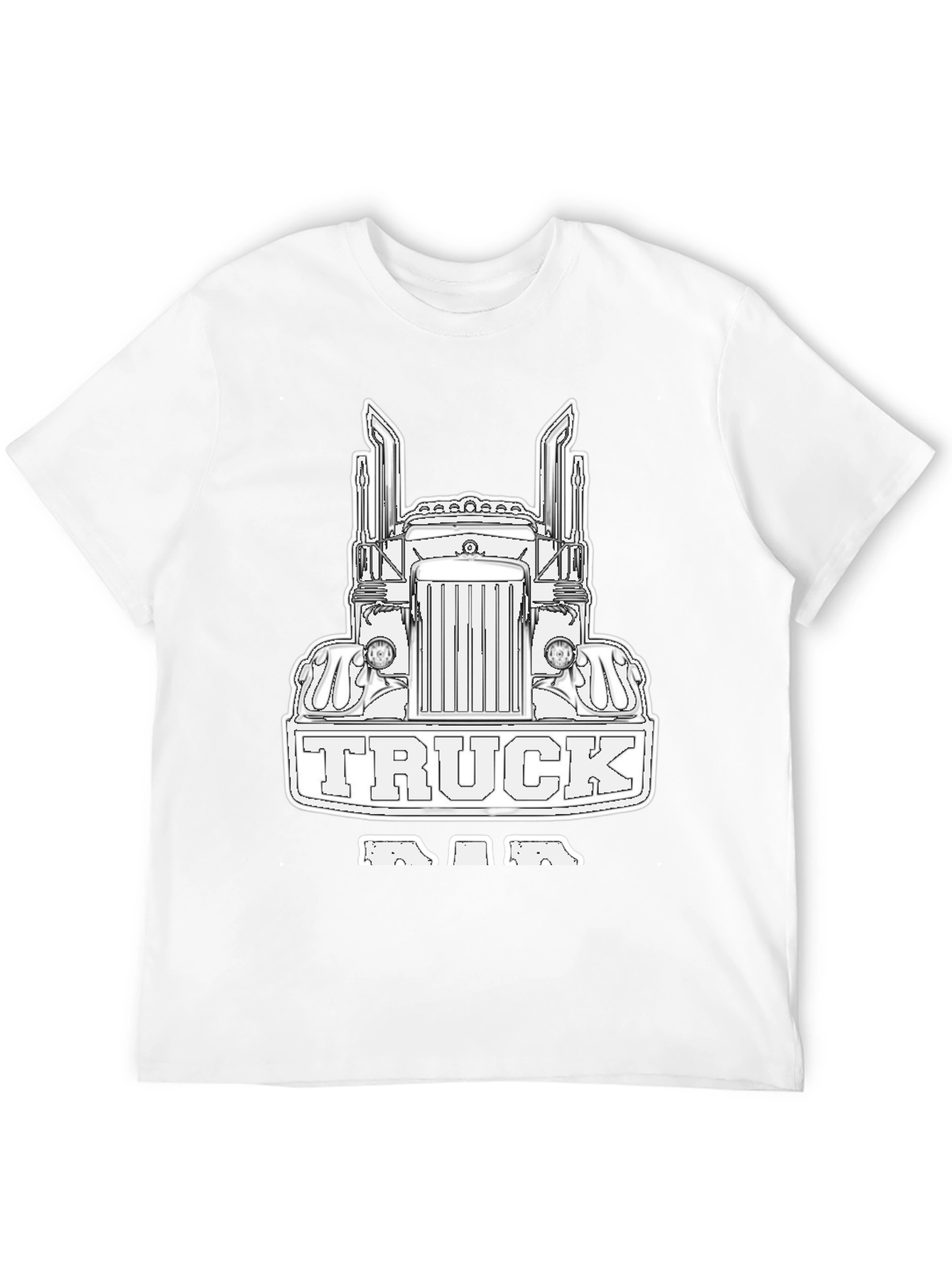 Truck Dad Black T-Shirt