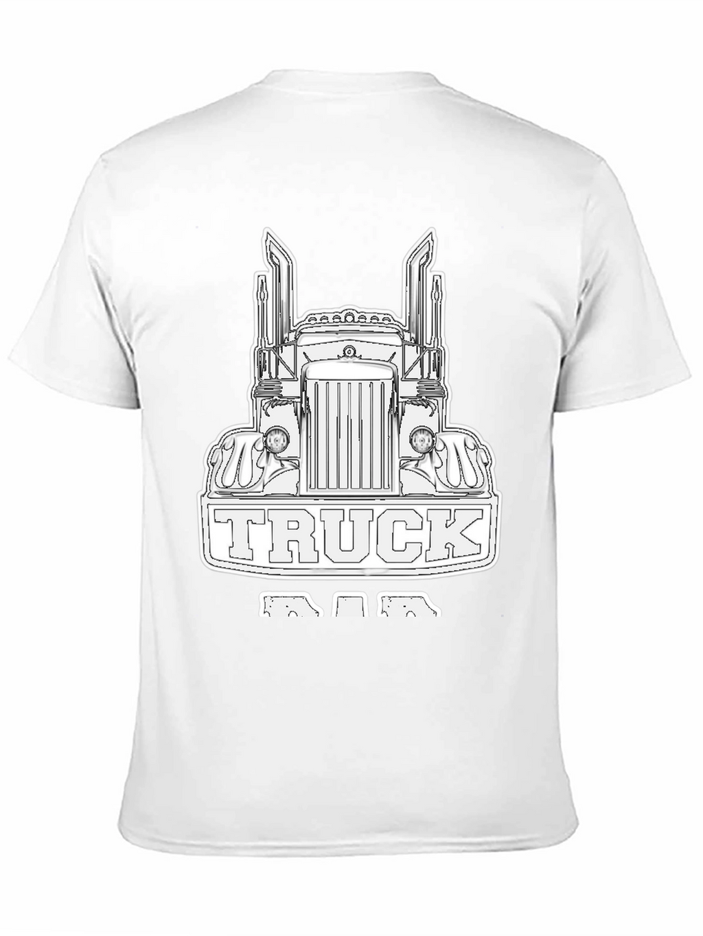 Truck Dad Black T-Shirt