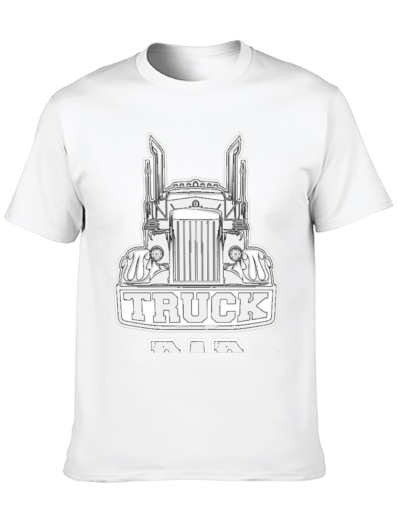 Truck Dad Black T-Shirt