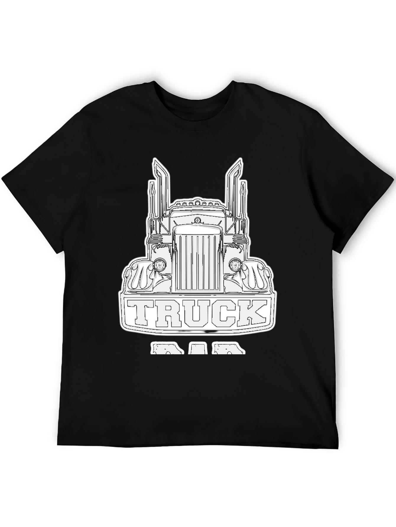 Truck Dad Black T-Shirt