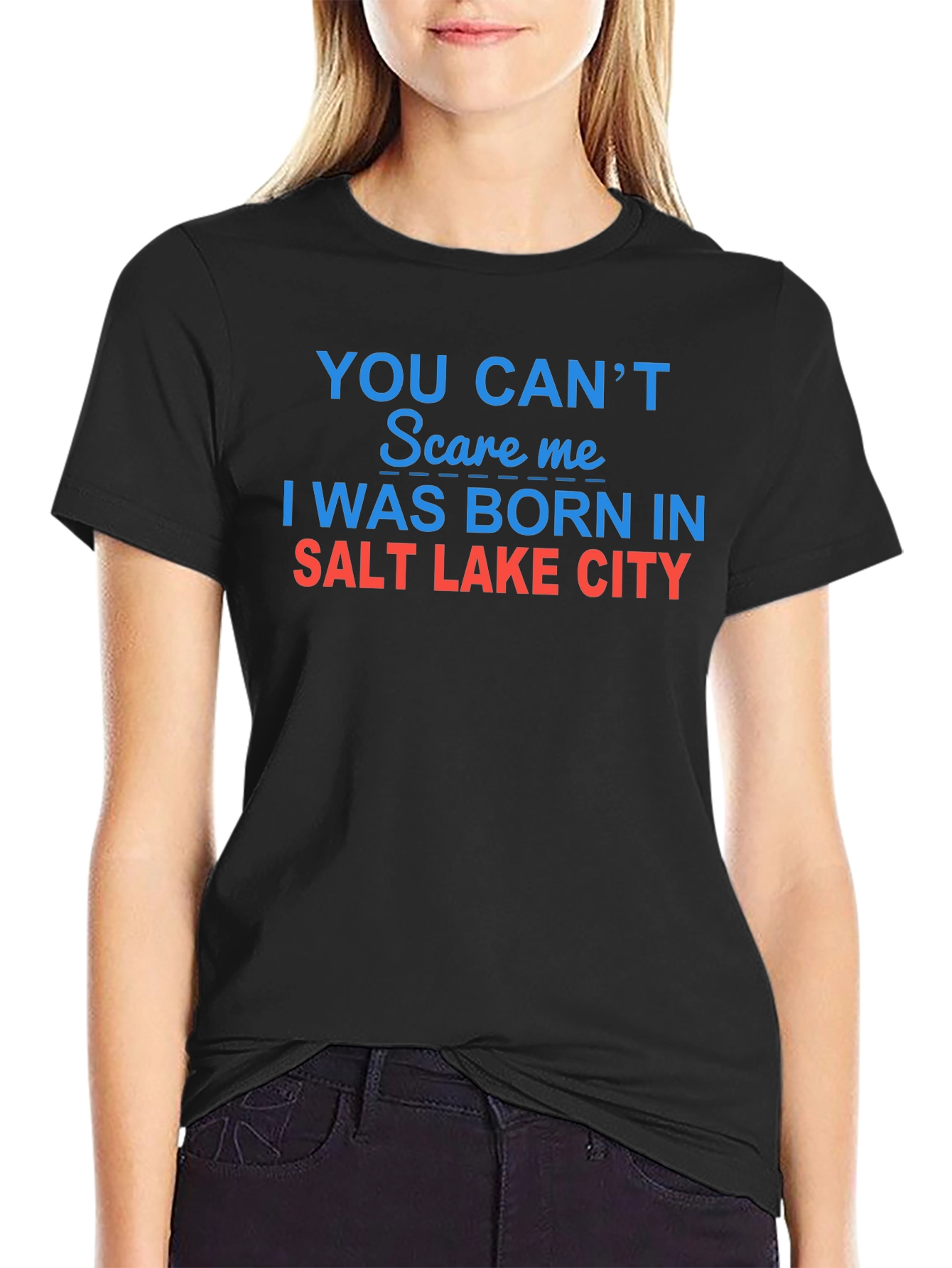 Salt Lake City Born Funny Graphic T-Shirt