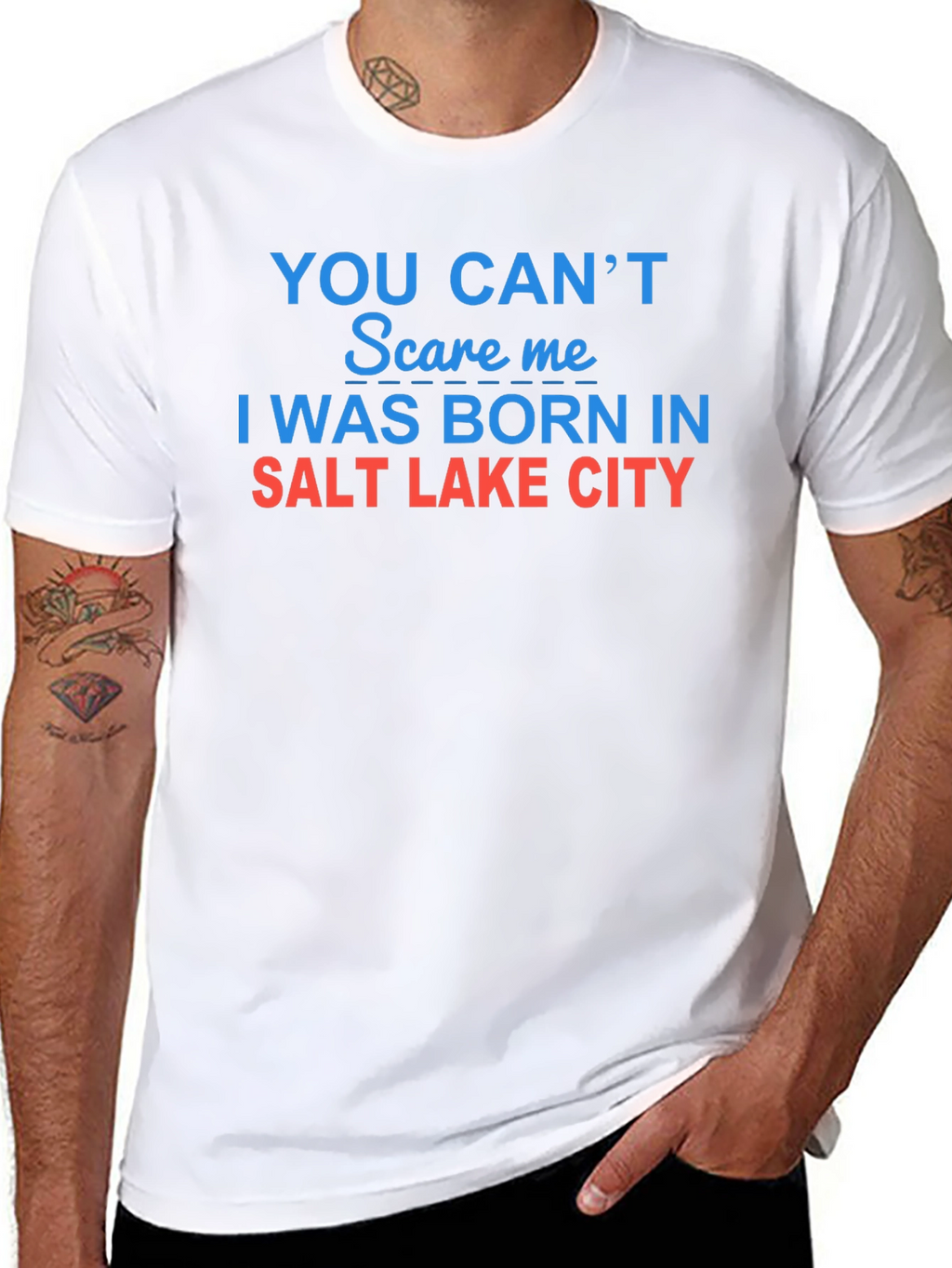 Salt Lake City Born Funny Graphic T-Shirt