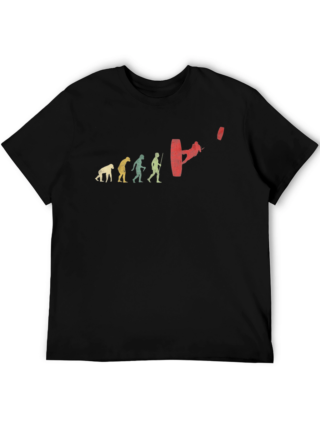 Wakeboard Evolution Graphic Tee - Black Cotton T-Shirt