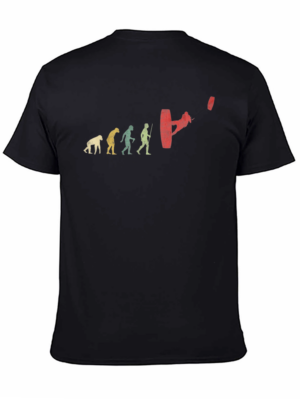 Wakeboard Evolution Graphic Tee - Black Cotton T-Shirt