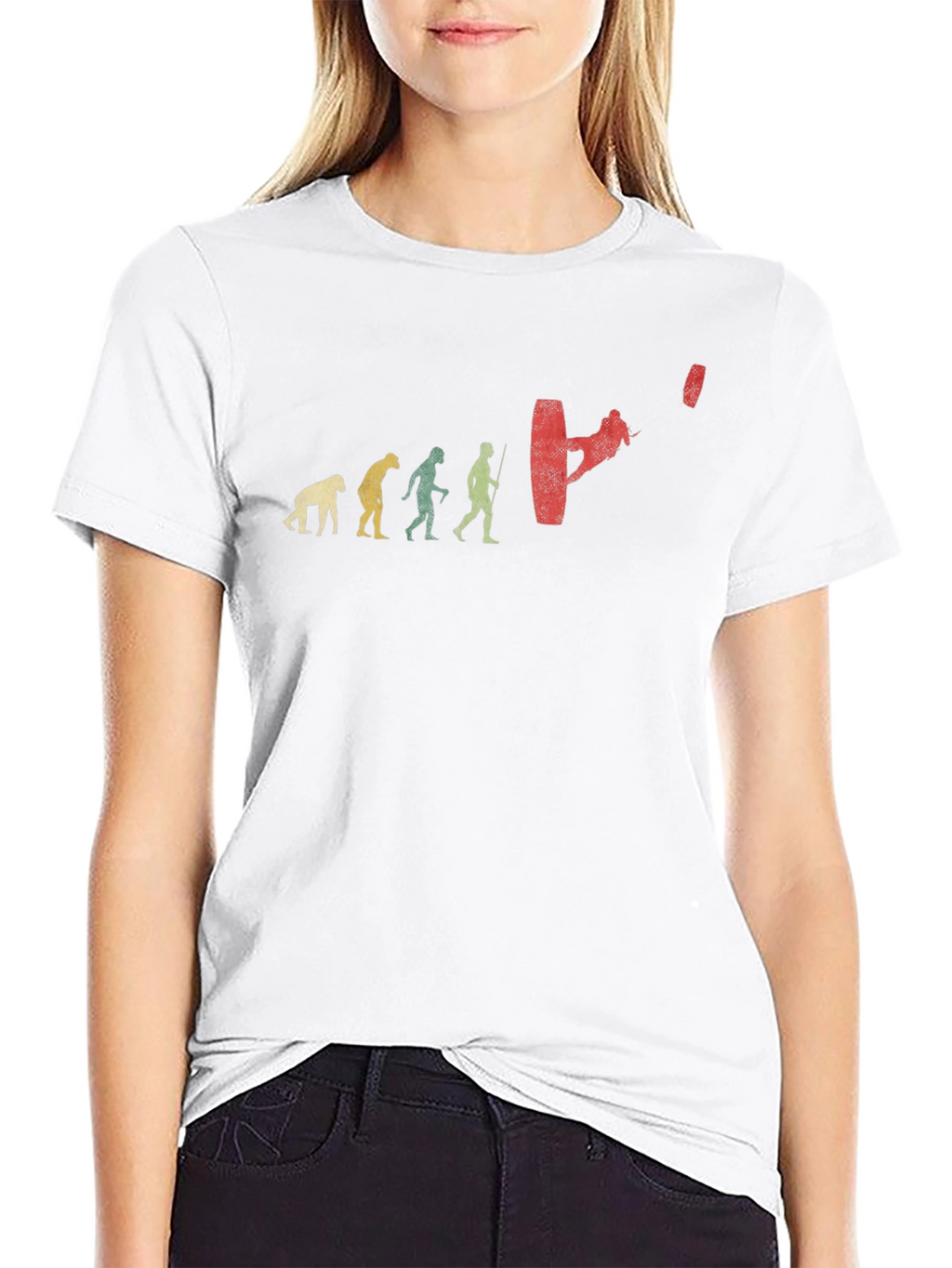 Wakeboard Evolution Graphic Tee - Black Cotton T-Shirt