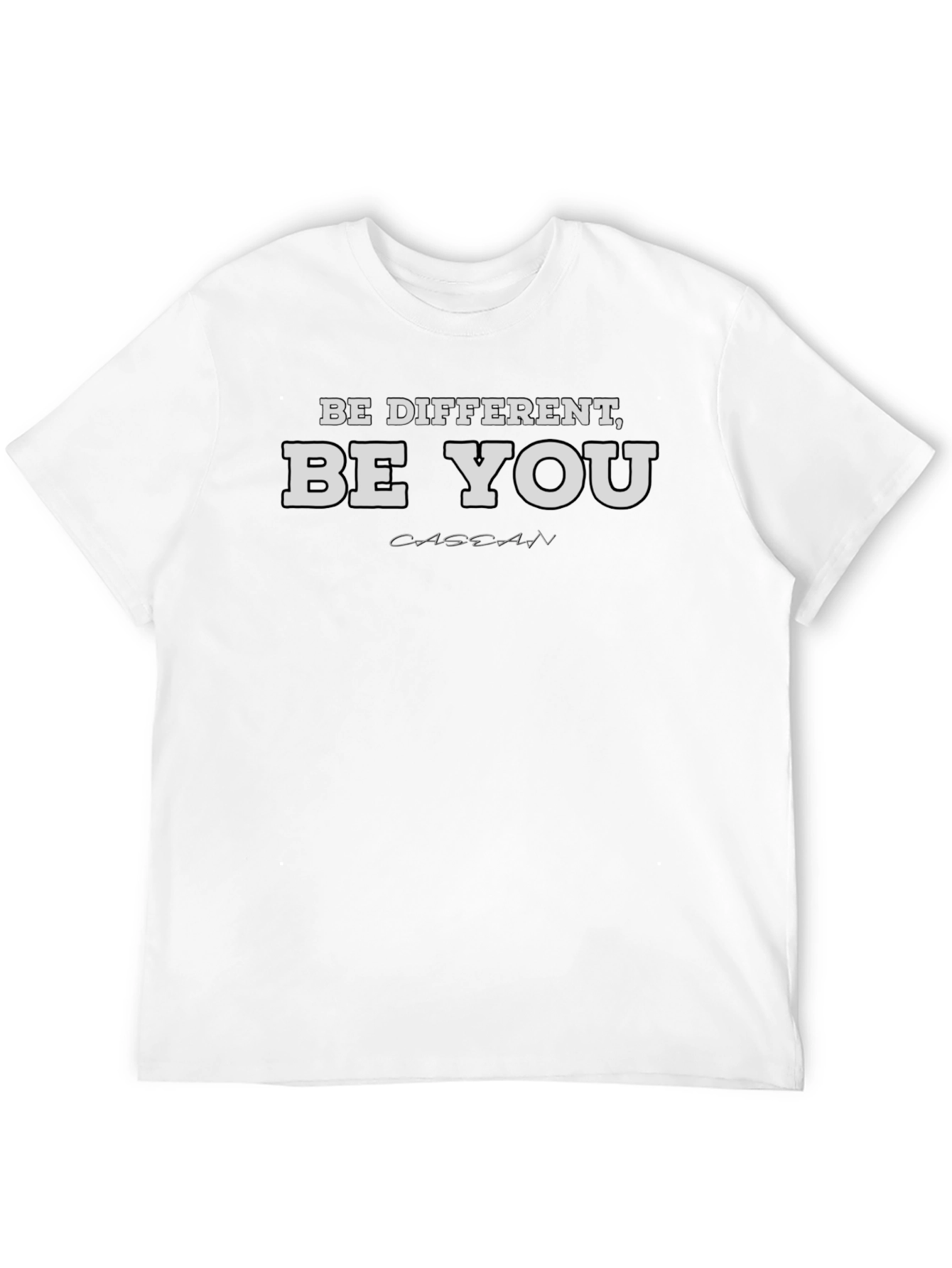 Be Different Be You Black Graphic Tee