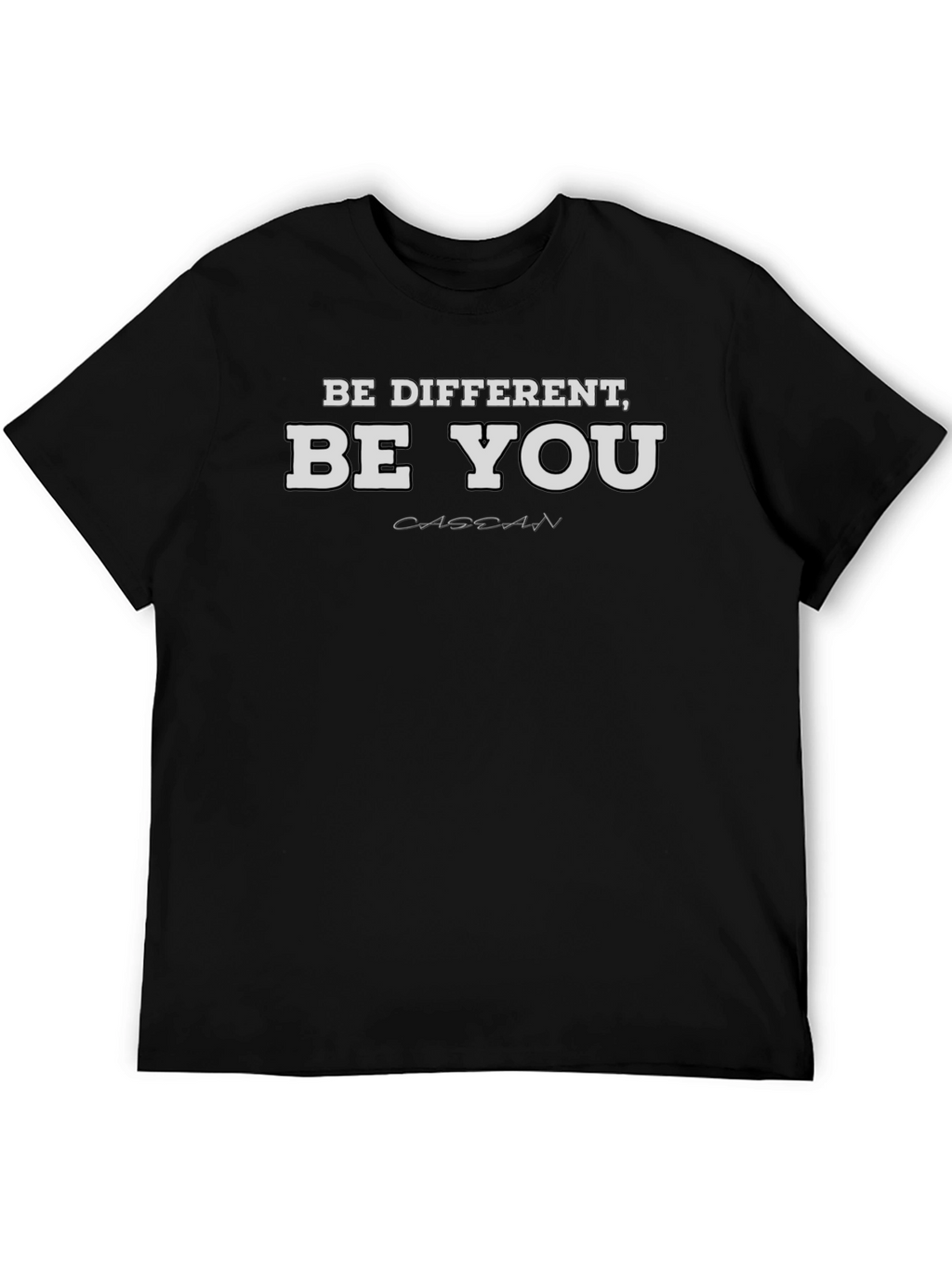 Be Different Be You Black Graphic Tee