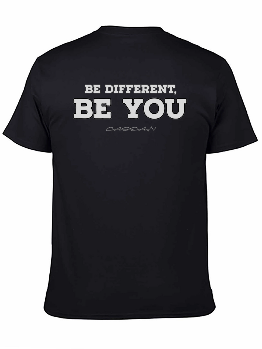 Be Different Be You Black Graphic Tee