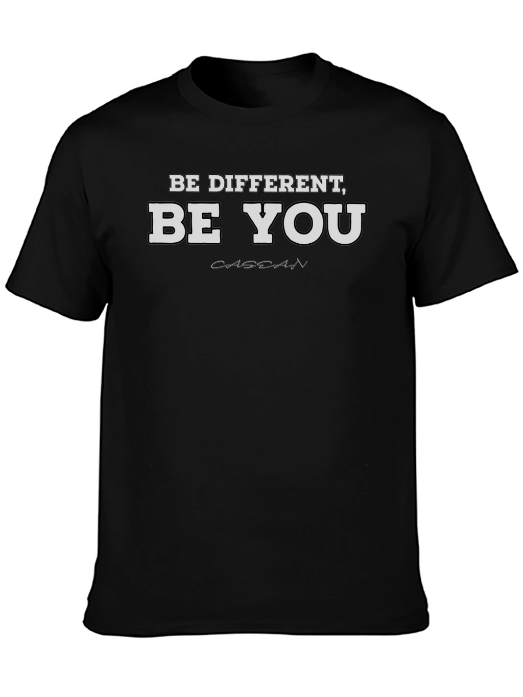 Be Different Be You Black Graphic Tee