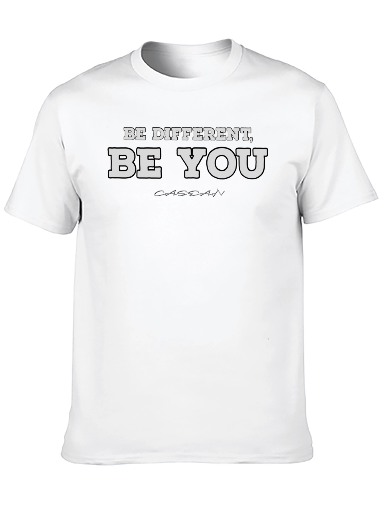 Be Different Be You Black Graphic Tee