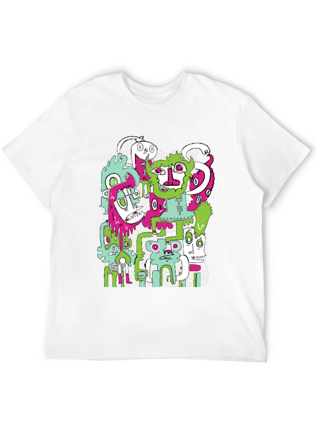 Monster Mash T-Shirt - Graphic Print Black Tee