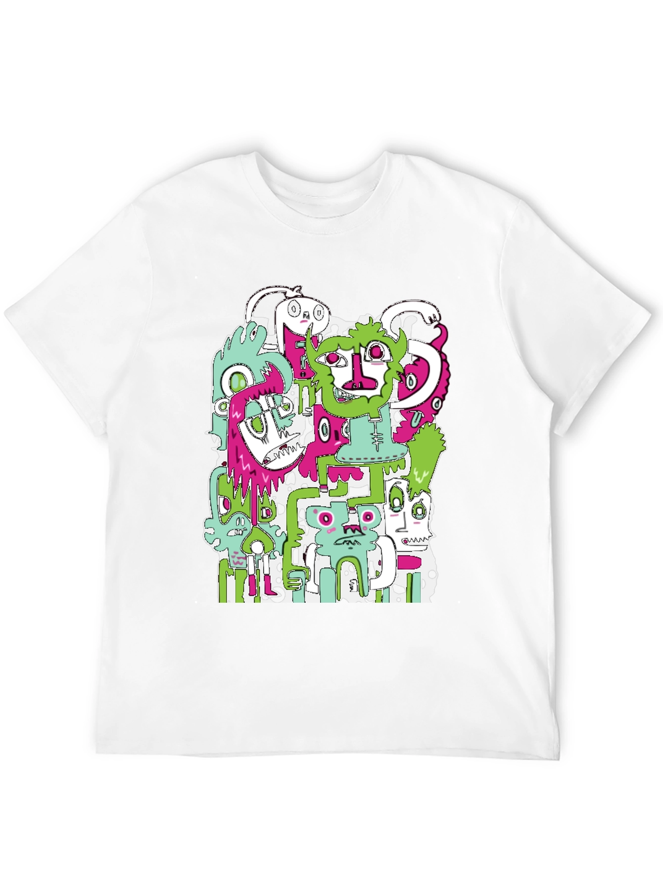 Monster Mash T-Shirt - Graphic Print Black Tee