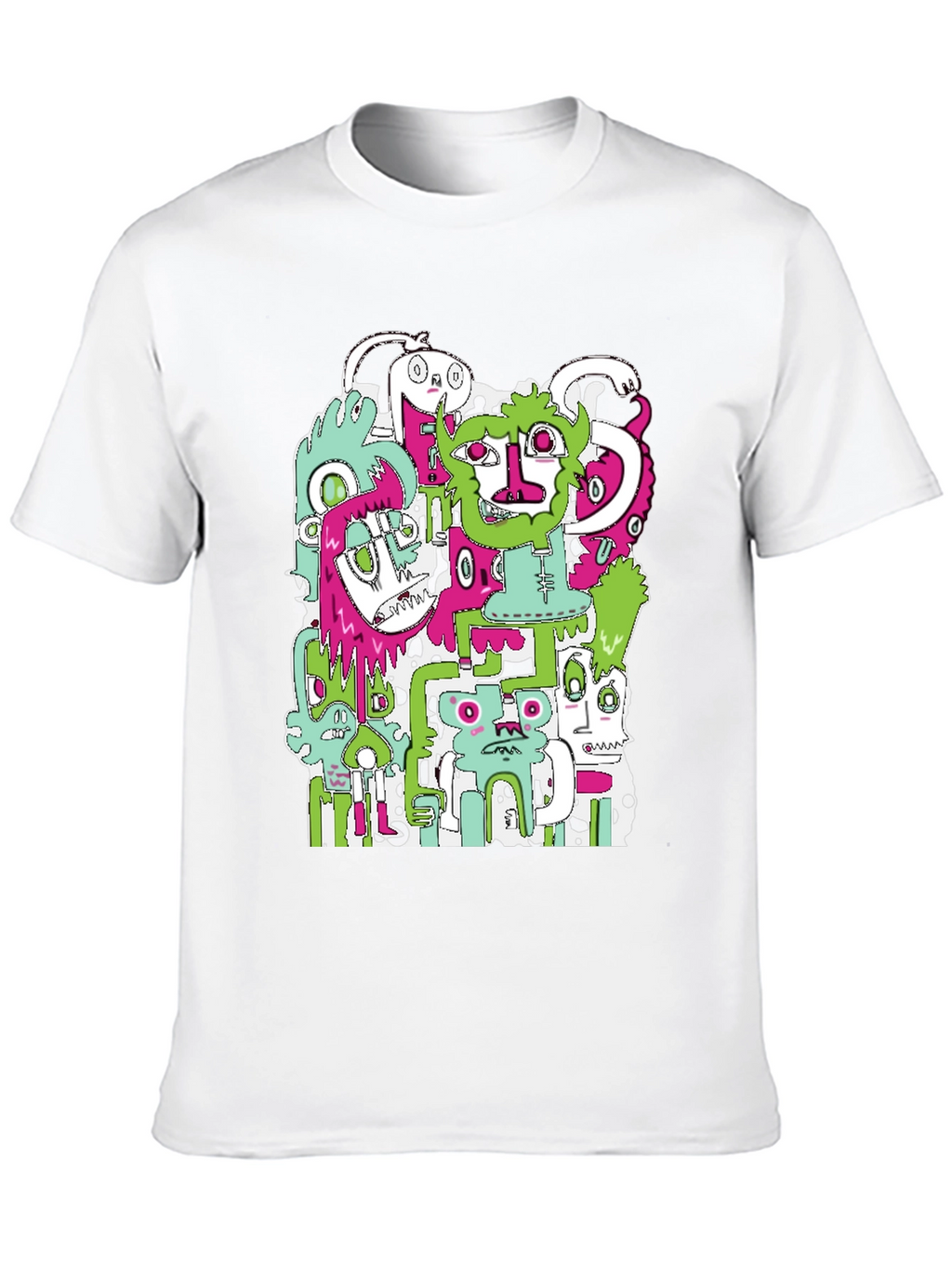 Monster Mash T-Shirt - Graphic Print Black Tee