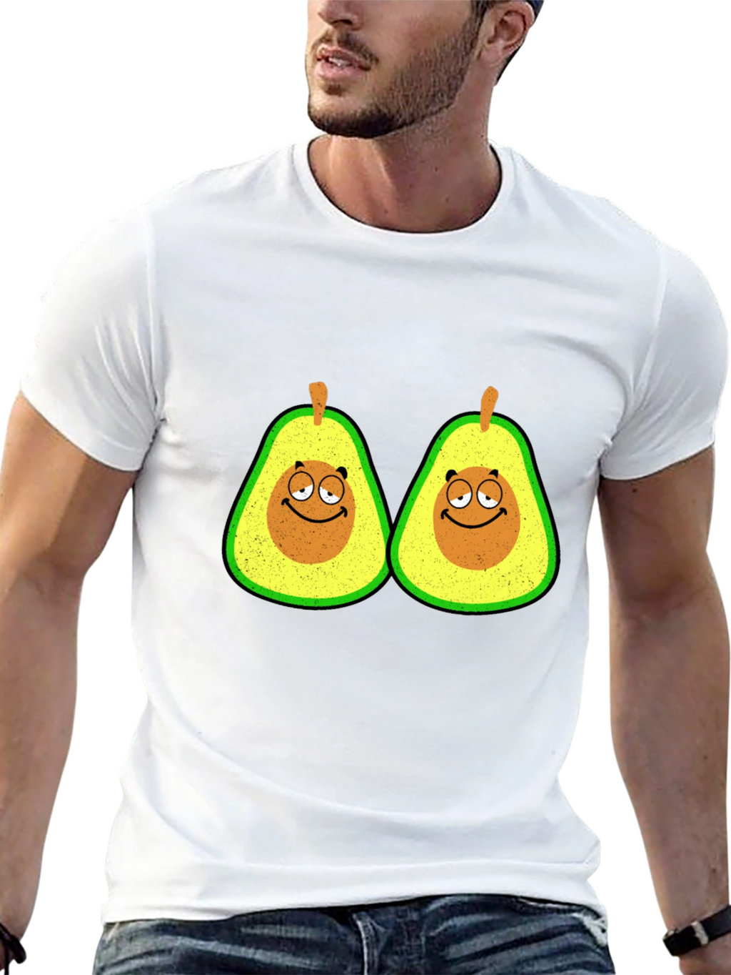 Avocado Graphic T-Shirt - Funny Fruit Tee