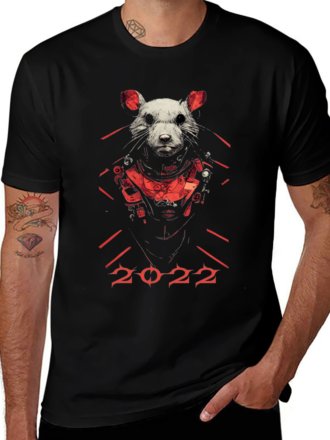 Cyberpunk Rat 2022 Graphic Tee
