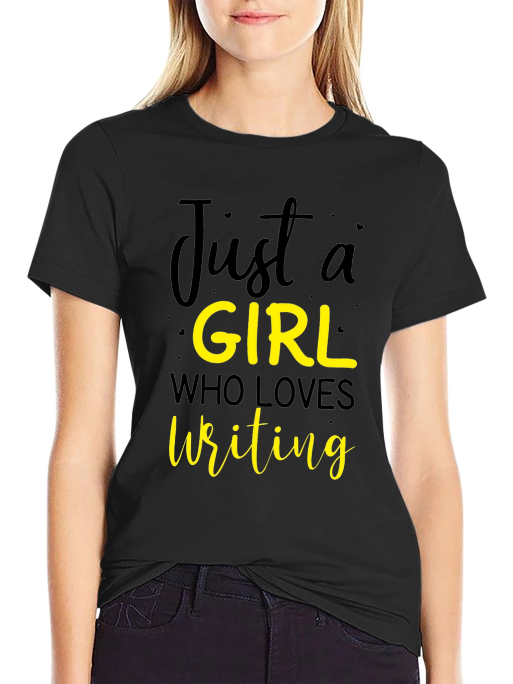 Just a Girl Who Loves Writing T-Shirt