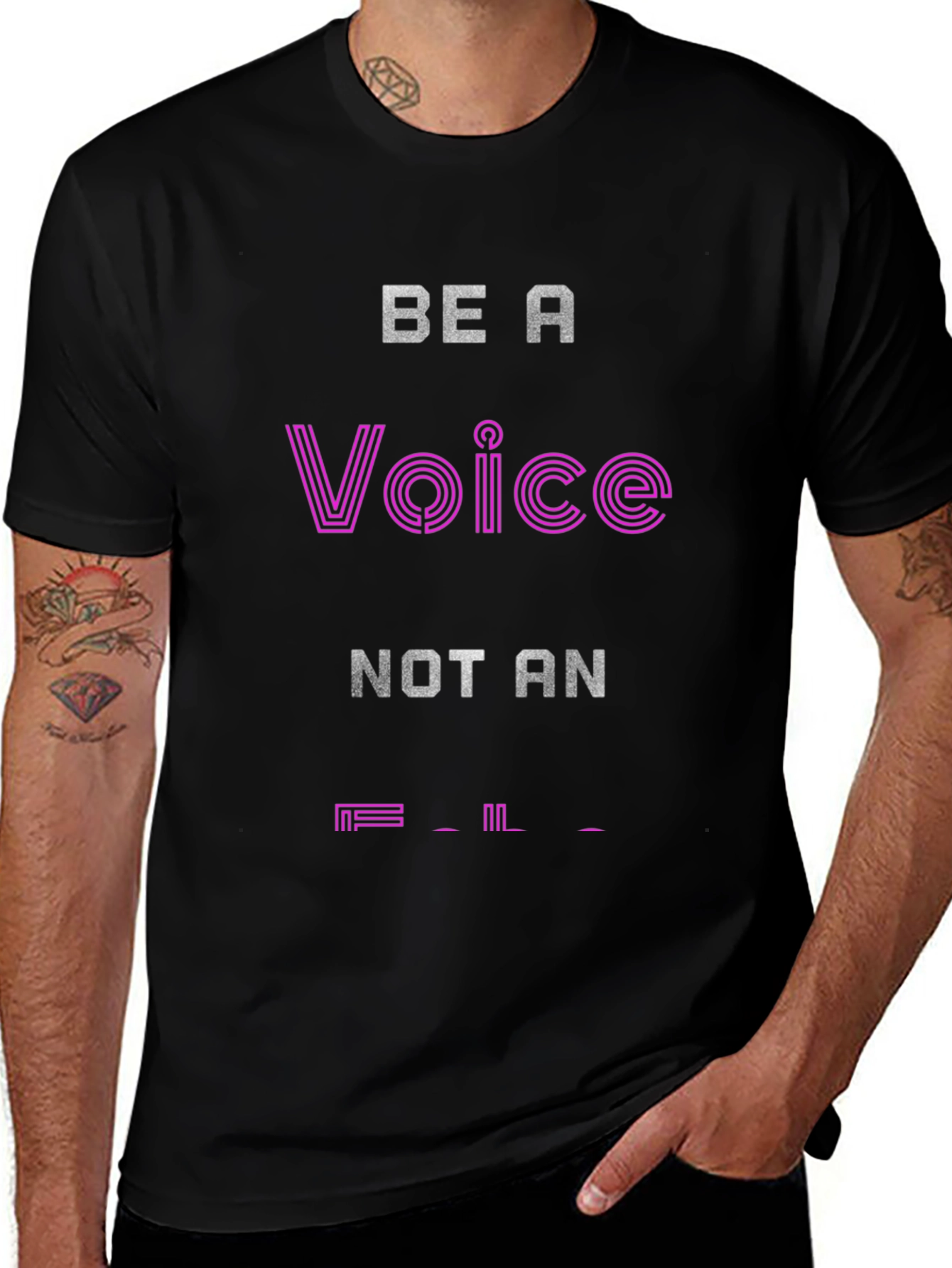 Be a Voice T-Shirt - Motivational Graphic Tee