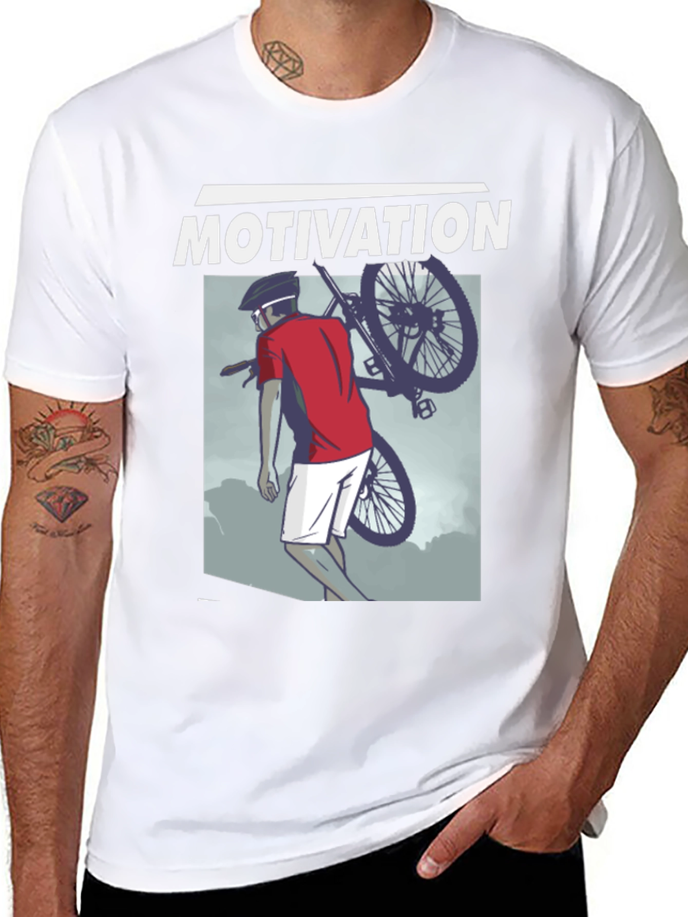 Motivation Cyclist Graphic T-Shirt