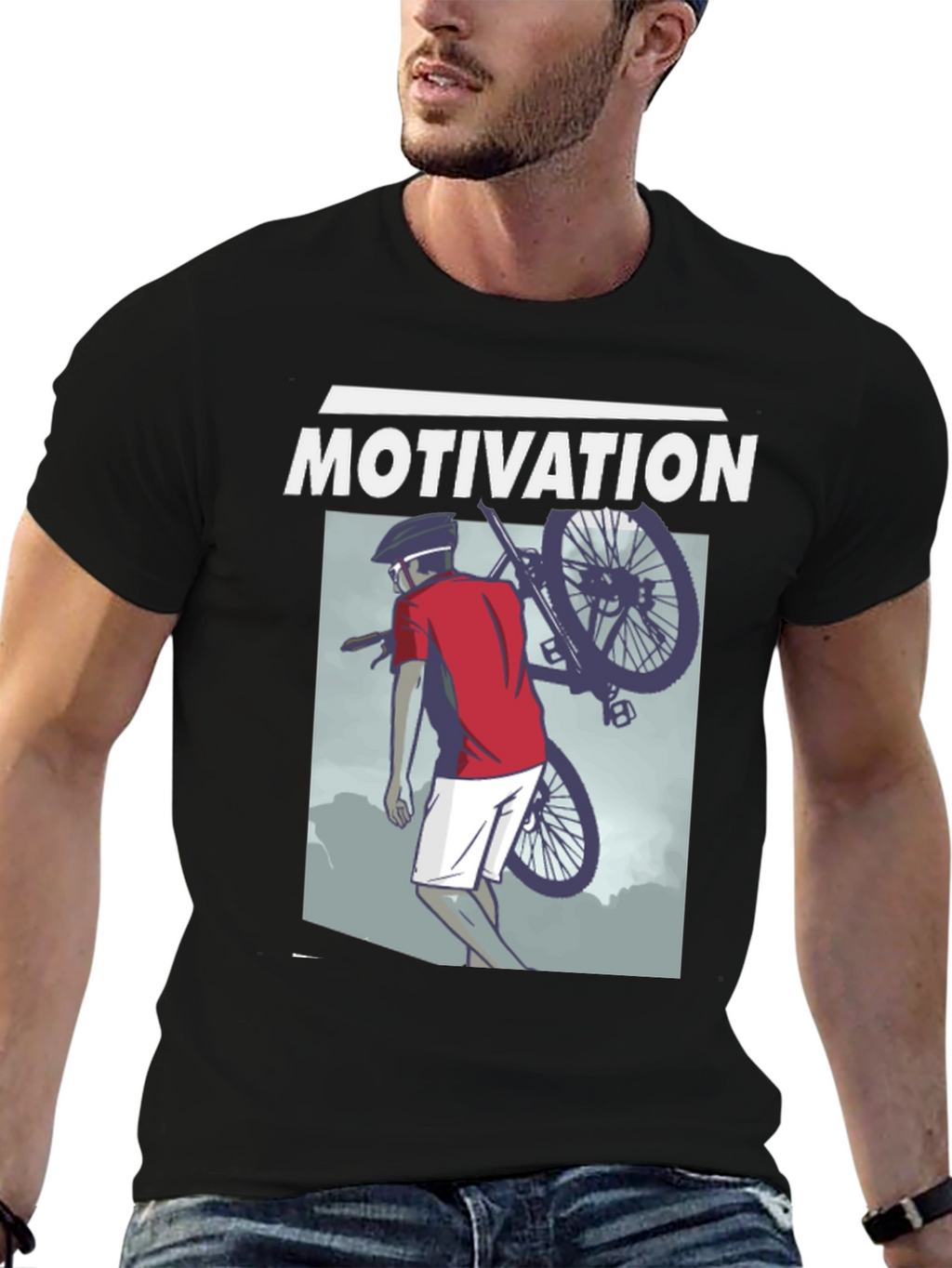 Motivation Cyclist Graphic T-Shirt