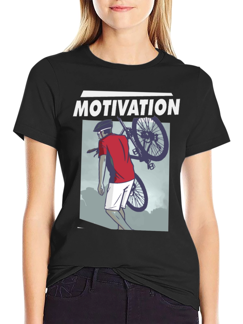 Motivation Cyclist Graphic T-Shirt