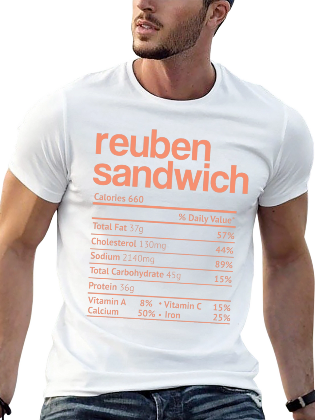 Reuben Sandwich Nutrition Facts T-Shirt