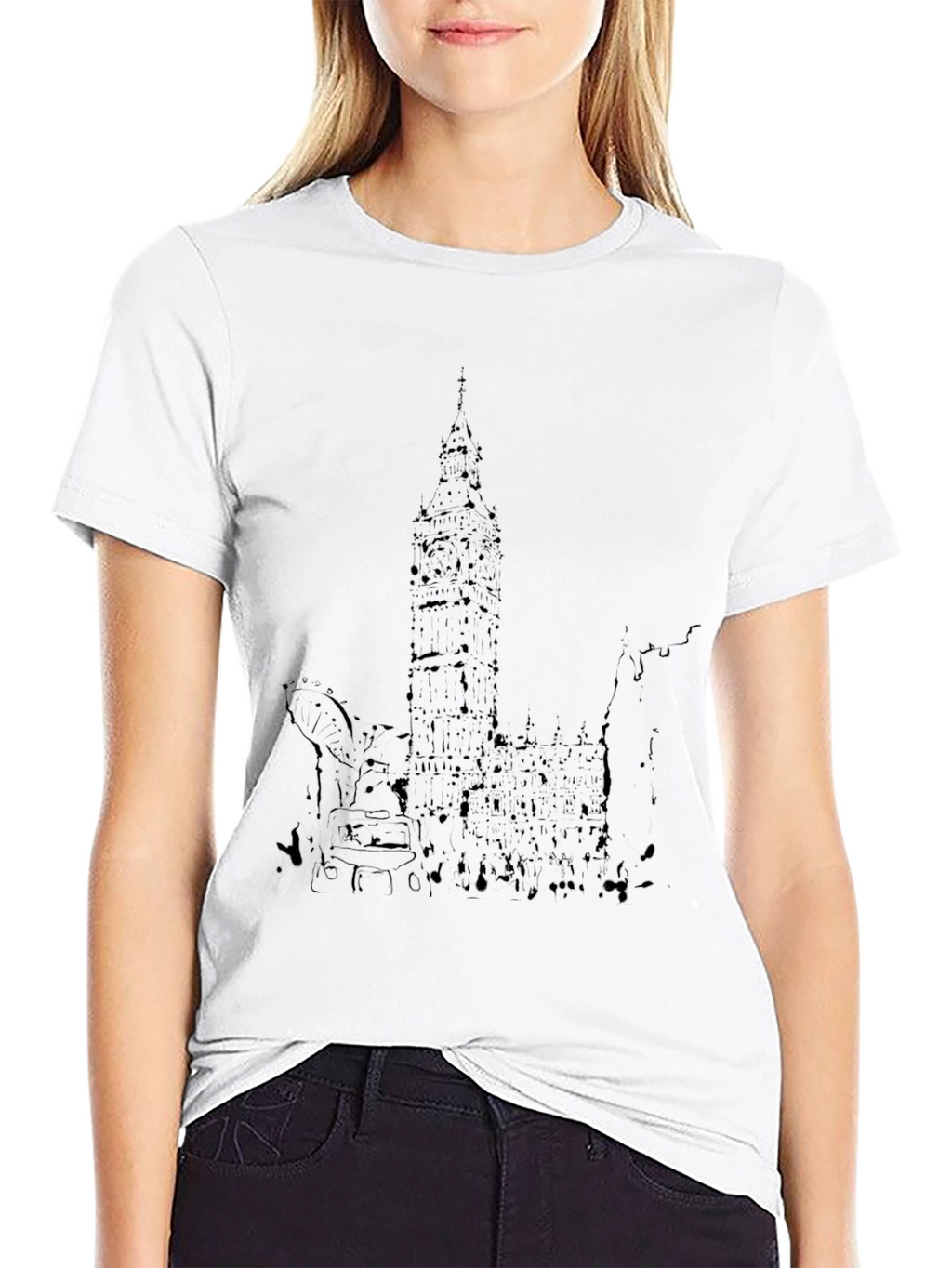 London Skyline Black T-Shirt - Urban Style Tee