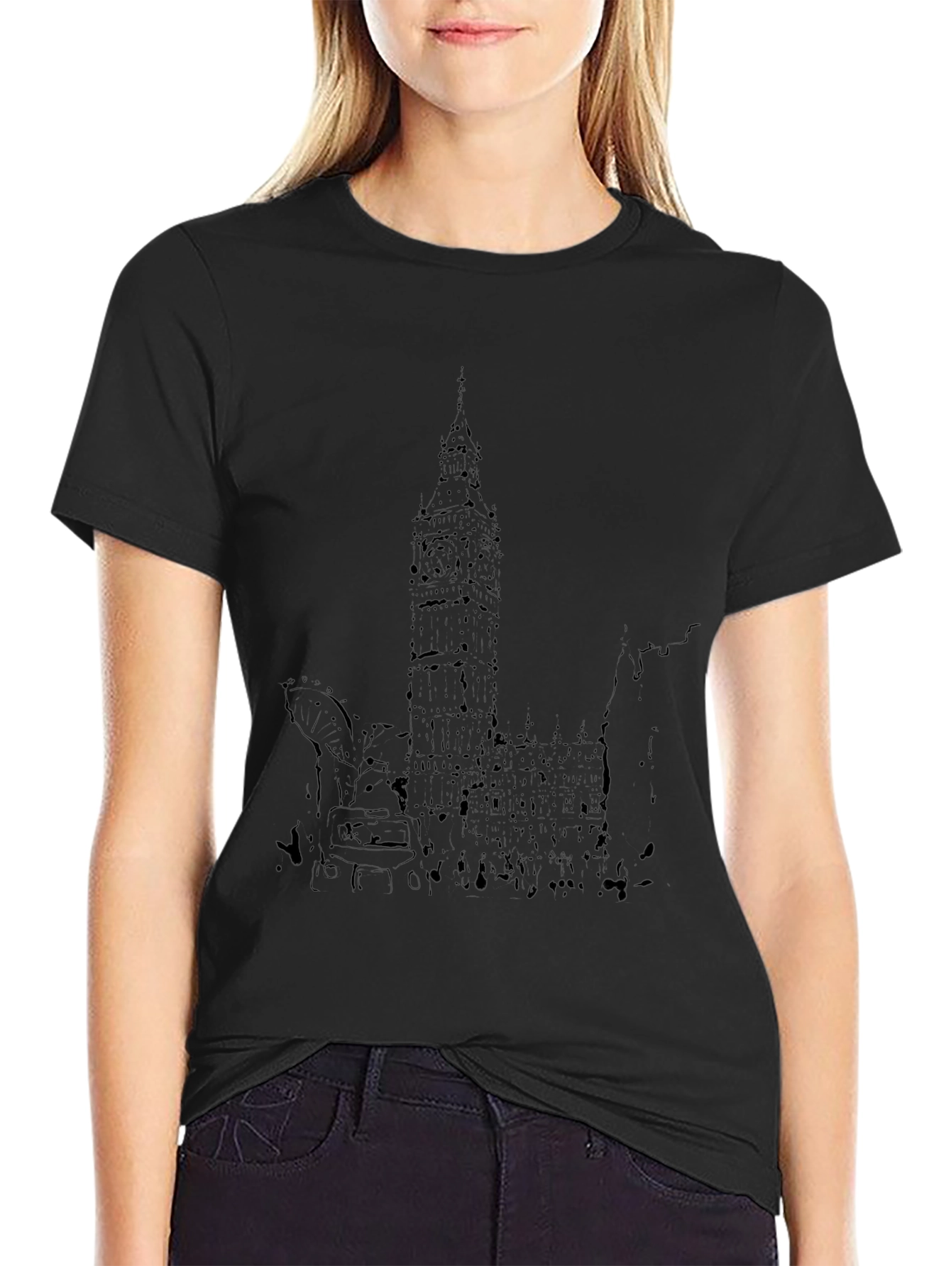 London Skyline Black T-Shirt - Urban Style Tee
