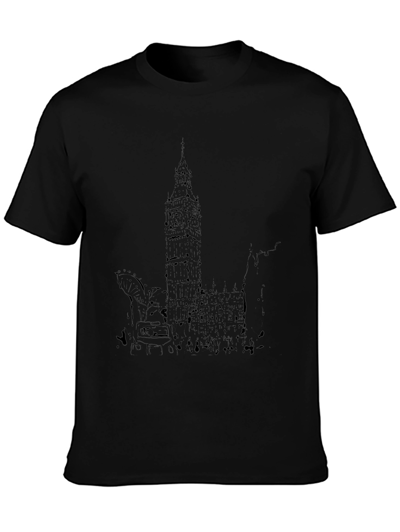 London Skyline Black T-Shirt - Urban Style Tee