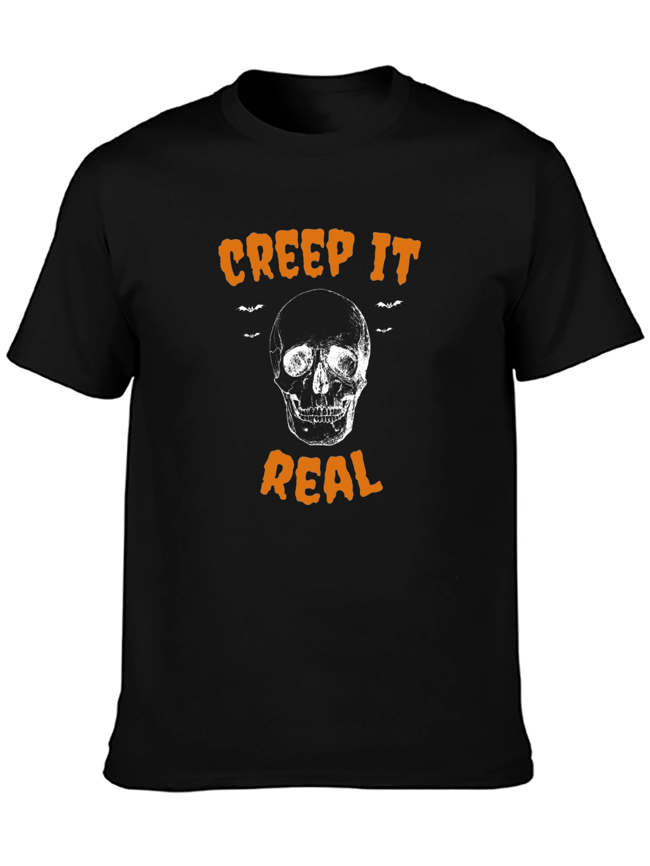 Creep It Real Halloween T-Shirt - Skull Graphic Tee