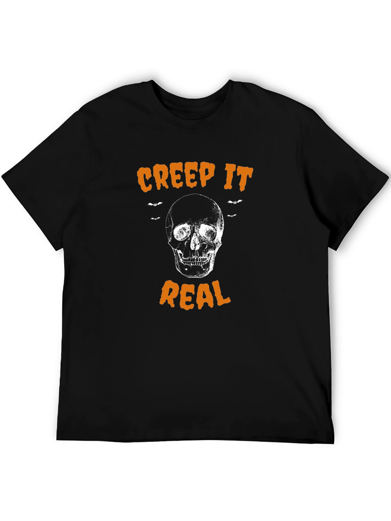 Creep It Real Halloween T-Shirt - Skull Graphic Tee