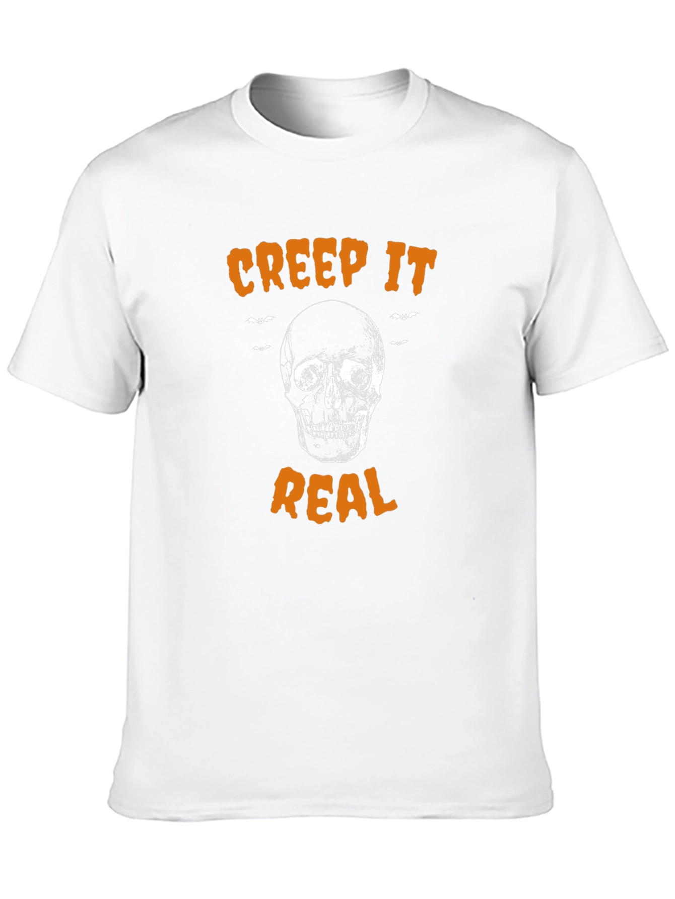 Creep It Real Halloween T-Shirt - Skull Graphic Tee