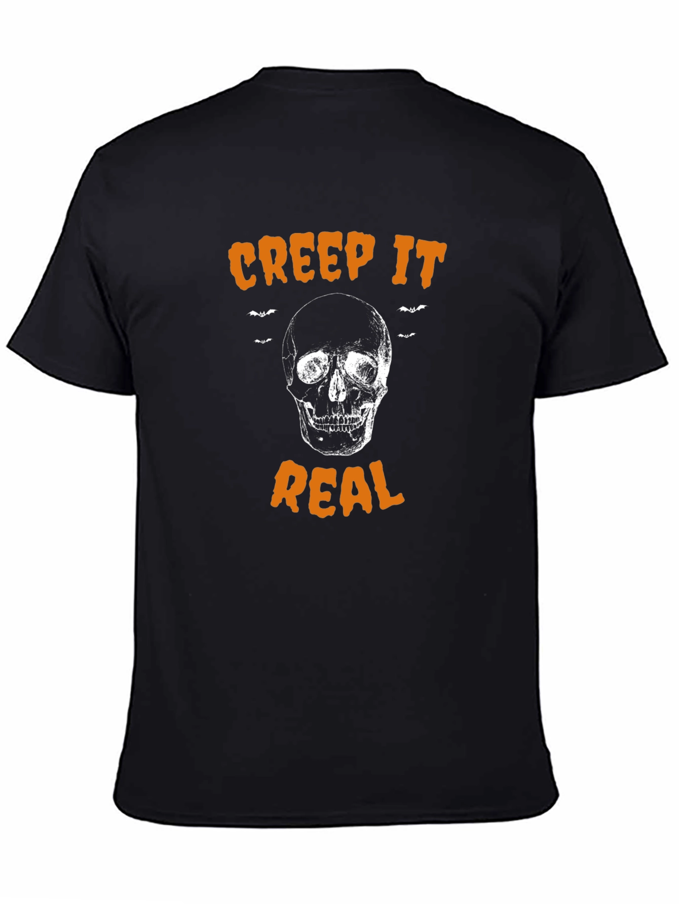 Creep It Real Halloween T-Shirt - Skull Graphic Tee