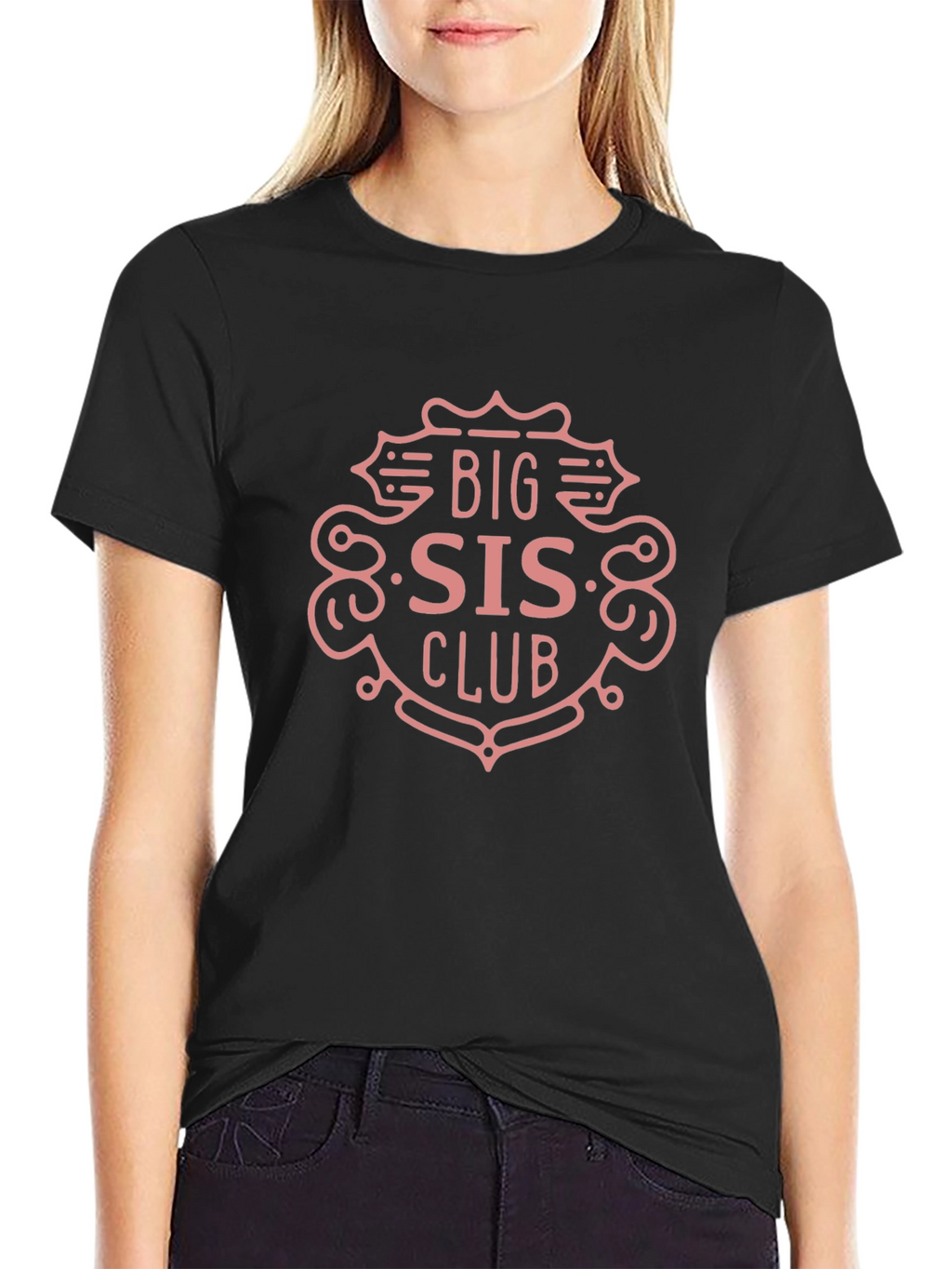 Big Sis Club Black T-Shirt - Cute Sister Tee