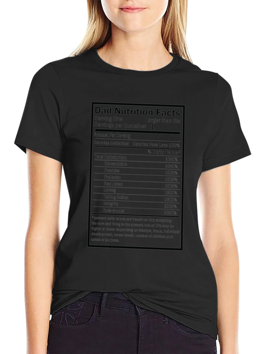 Dad Nutrition Facts T-Shirt - Funny Fathers Day Gift