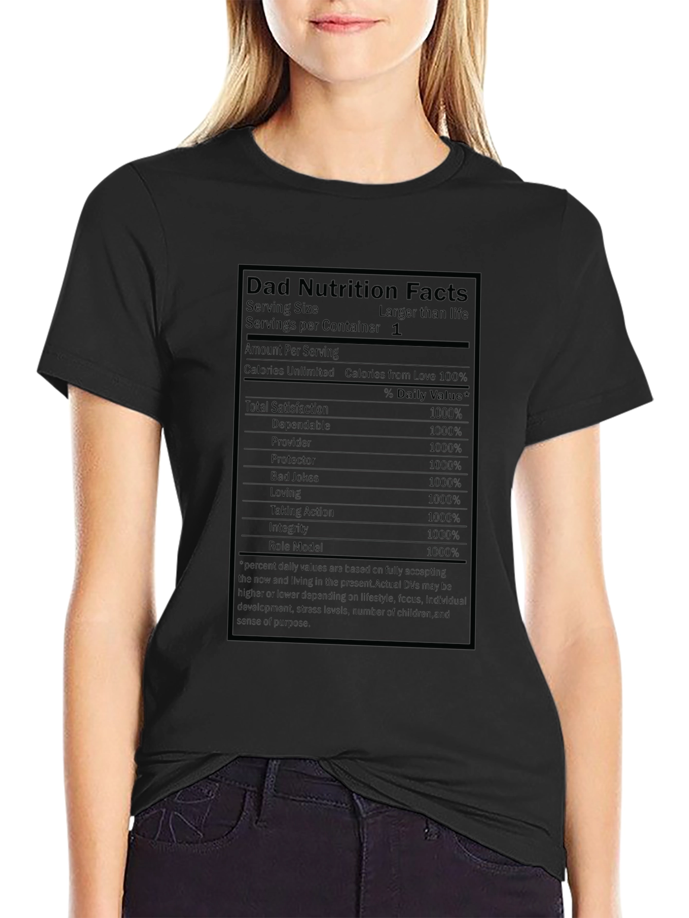Dad Nutrition Facts T-Shirt - Funny Fathers Day Gift