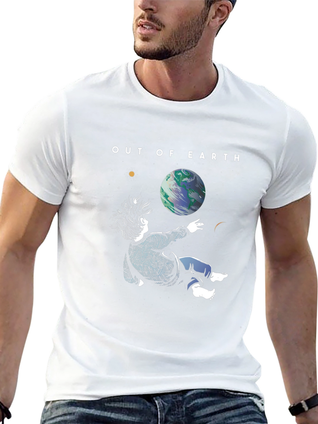 Out of Earth Graphic T-Shirt - Stylish Space Design