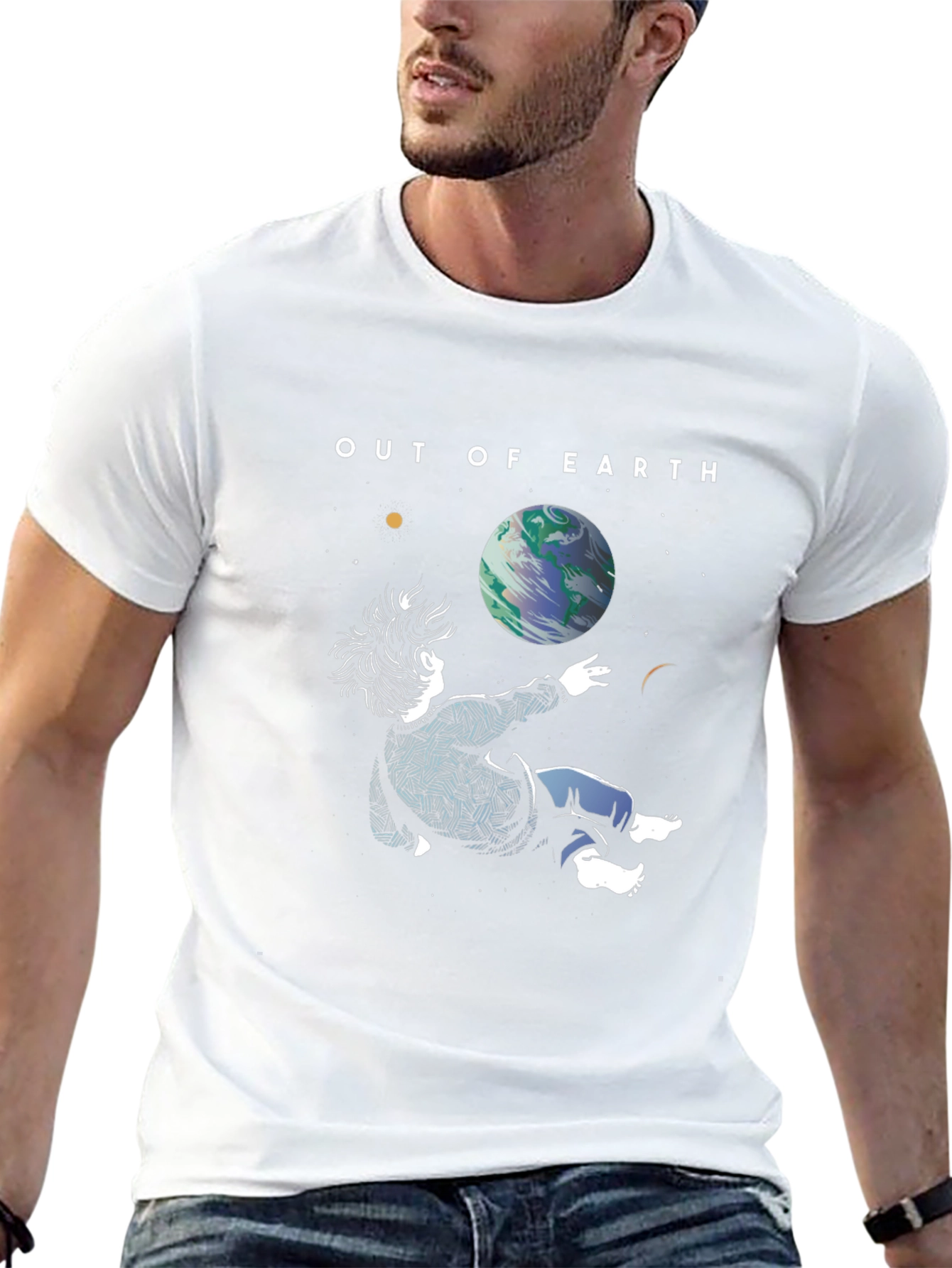 Out of Earth Graphic T-Shirt - Stylish Space Design