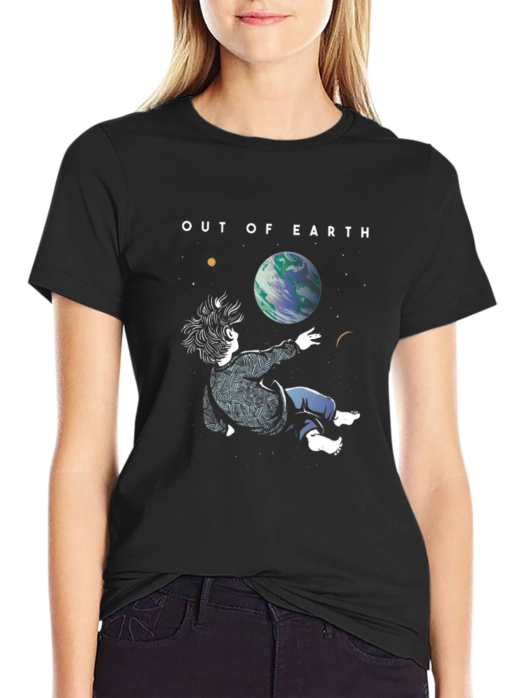 Out of Earth Graphic T-Shirt - Stylish Space Design
