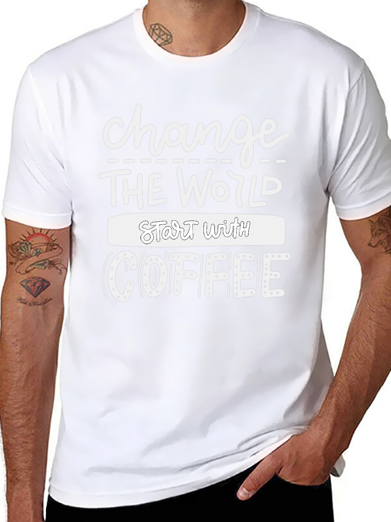 Change the World Coffee T-Shirt - Black