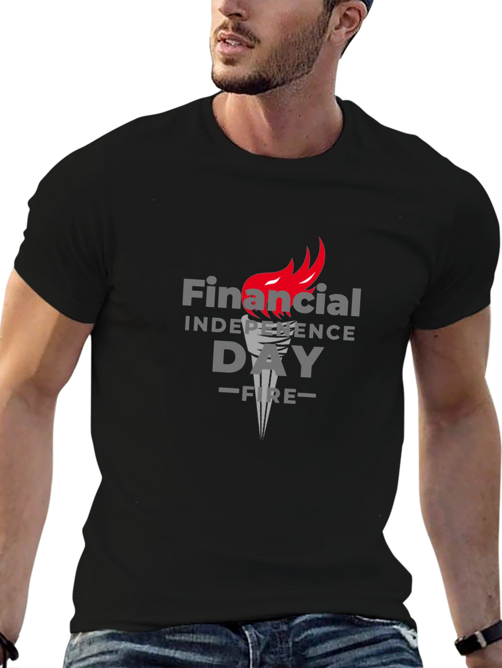 Financial Independence Day Black T-Shirt