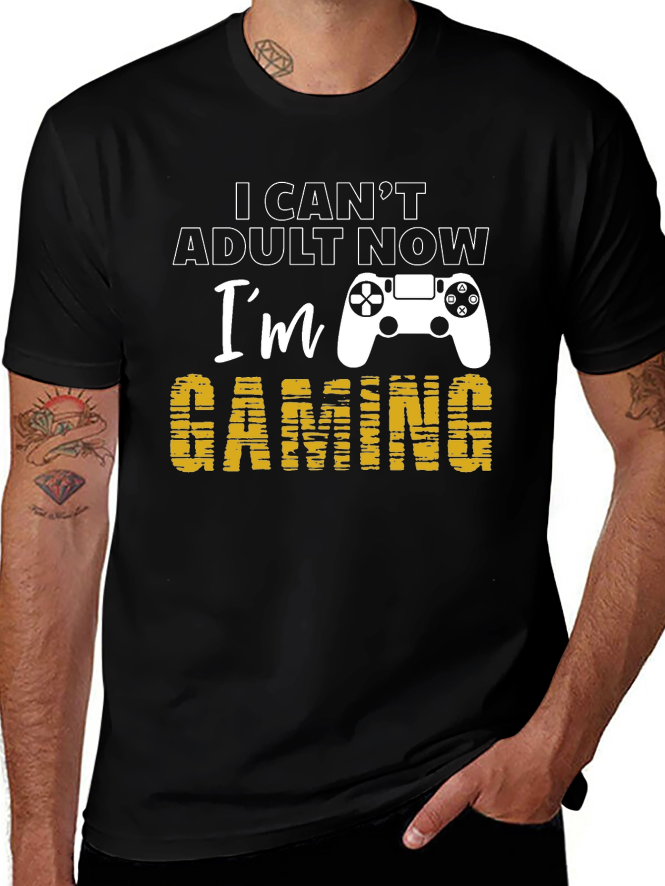 I Cant Adult Now Gaming T-Shirt