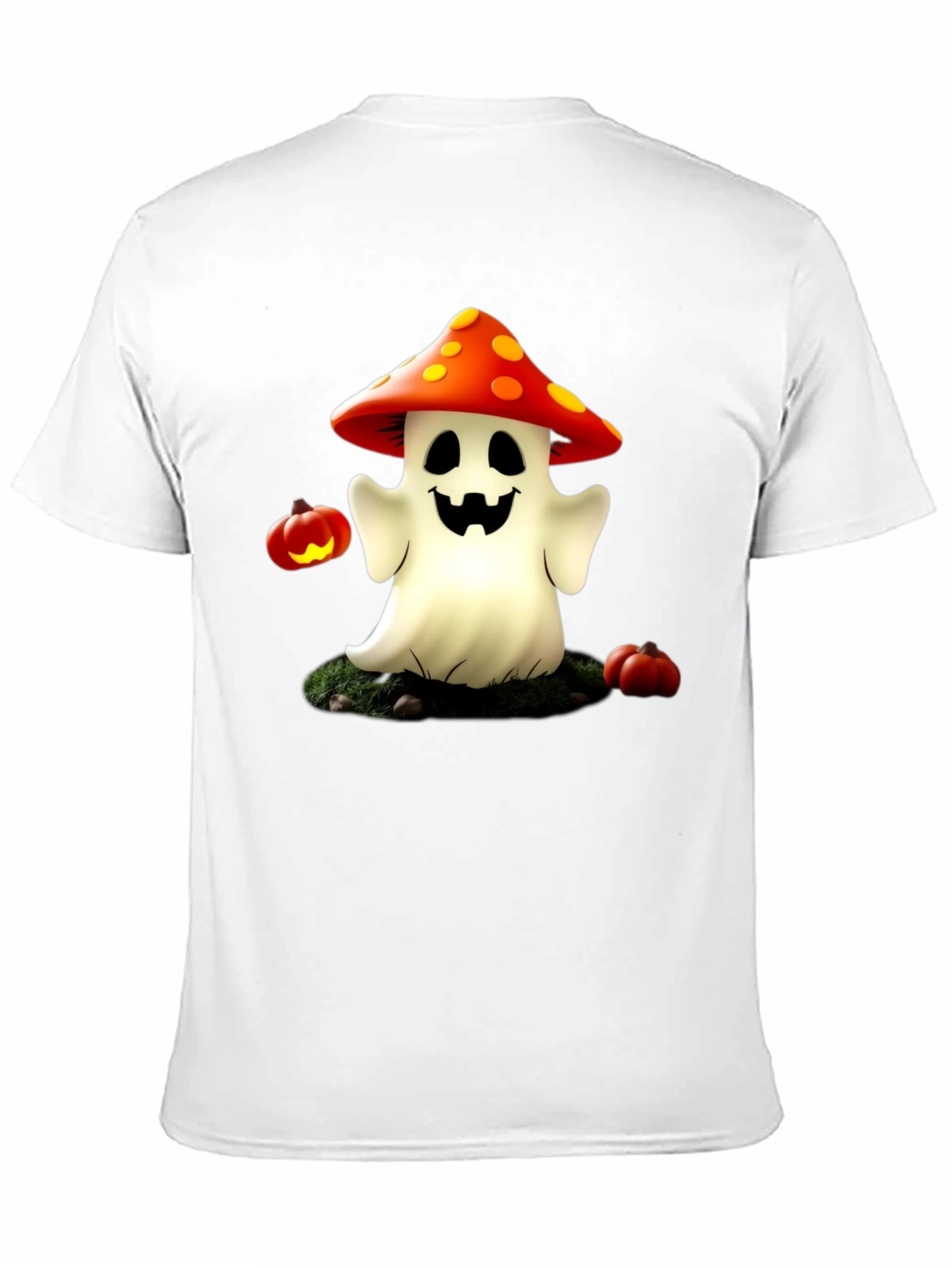 Spooky Mushroom Ghost T-Shirt - Halloween Tee