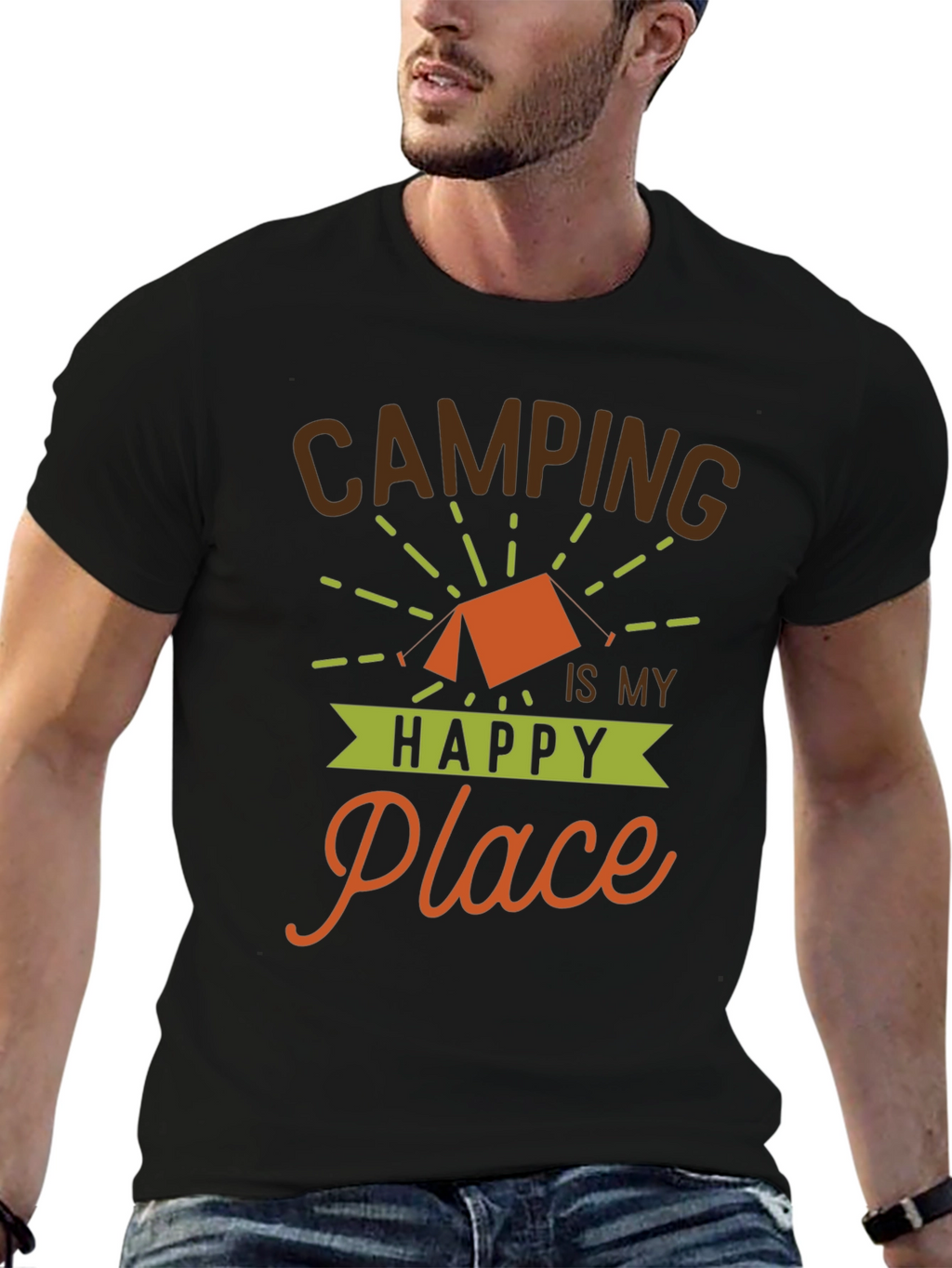 Camping is My Happy Place T-Shirt