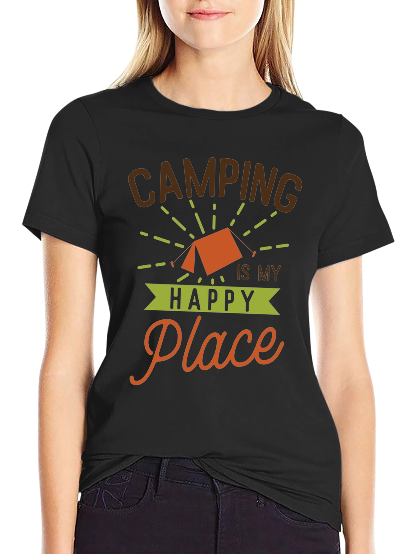Camping is My Happy Place T-Shirt