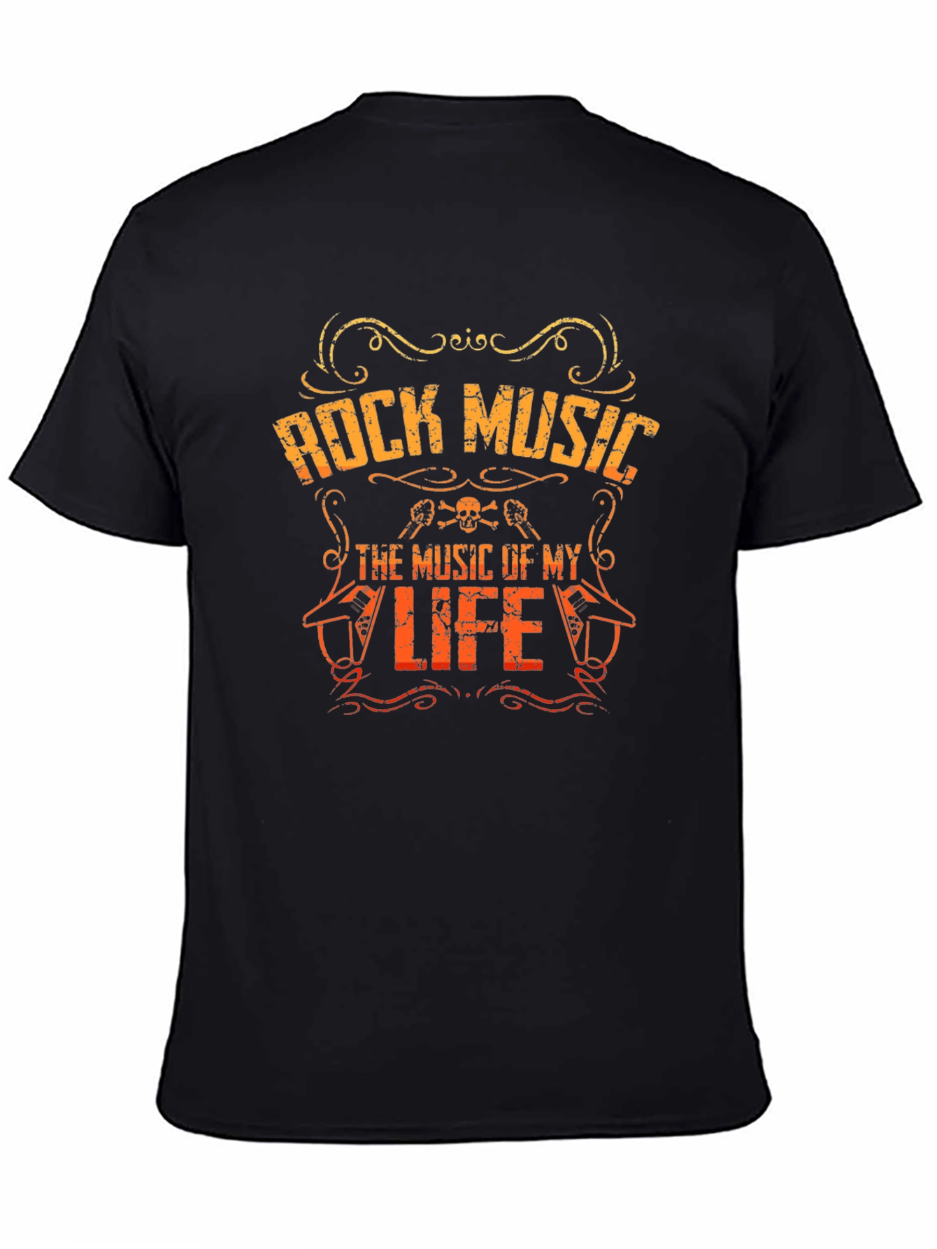 Rock Music Graphic Tee - The Music of My Life