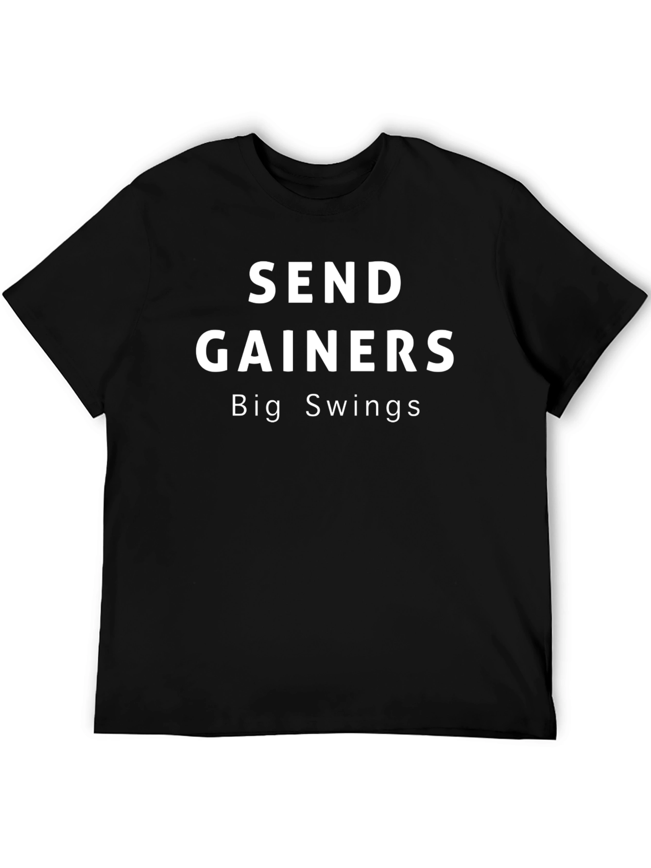 Send Gainers Big Swings Black T-Shirt